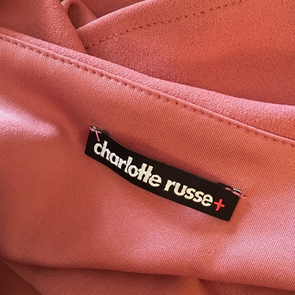 NWT Charlotte Russe+ ruffle pink dress size 2x - Picture 3 of 12